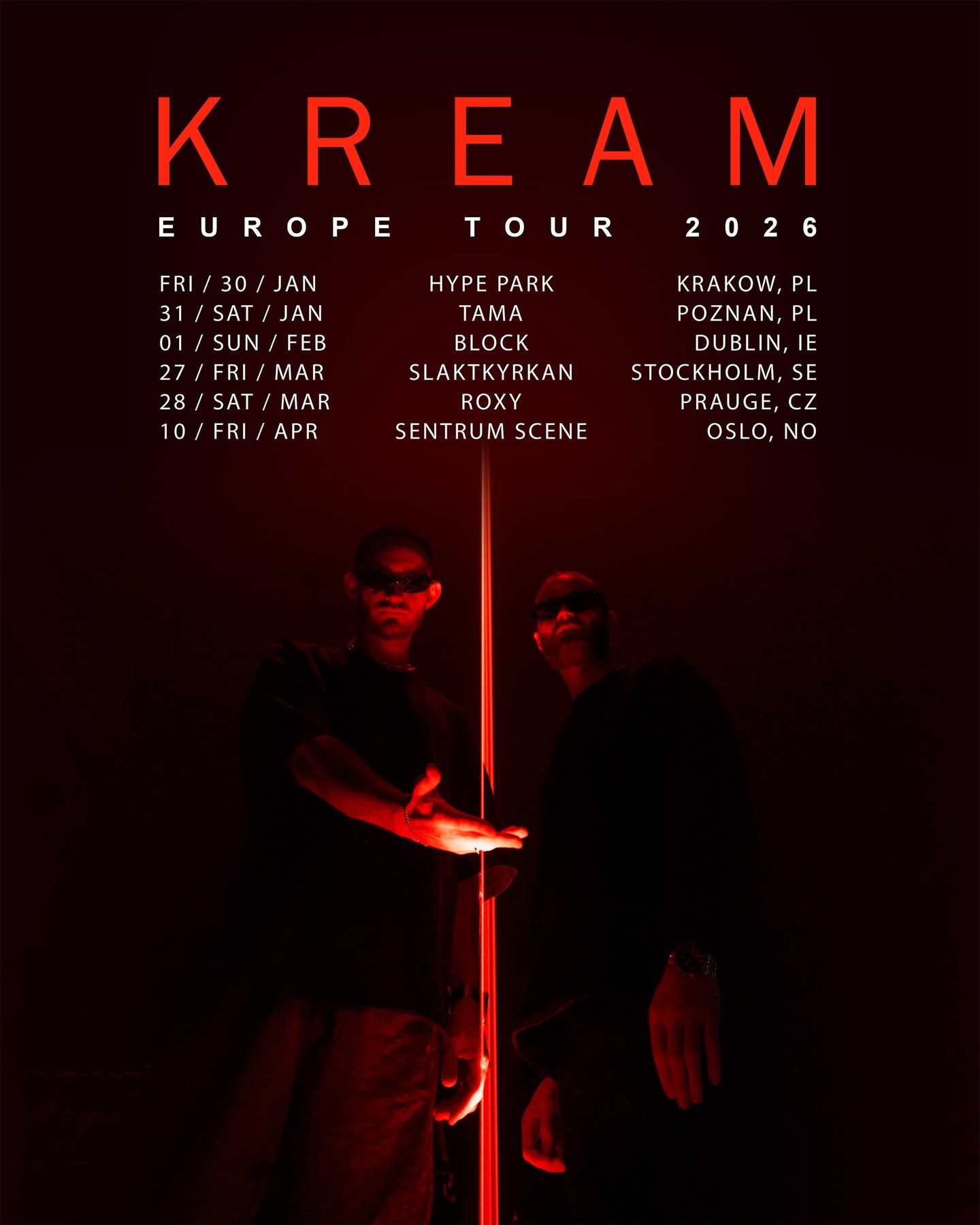 KREAM Tour Poster 2026